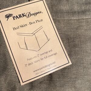 Park Designs Pineview Queen Bed Skirt 80“ X 60“ X 16“ New Chevron